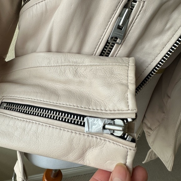 New! ALL SAINTS Leather Jacket - Picture 5 of 8